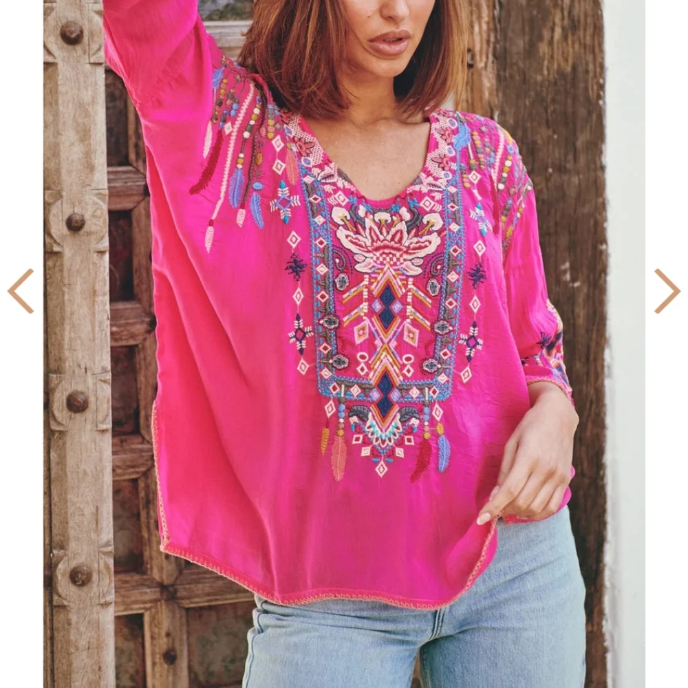 Johnny Was Ragoon Blouse - Picture 2 of 6